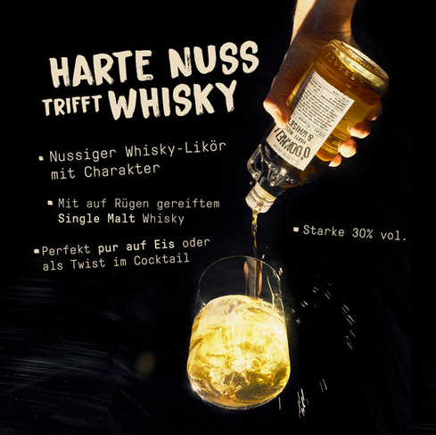 Whisky x Harte Nuss O'Donnell Moonshine 700ml alk.30 % ab18J – Bild 2